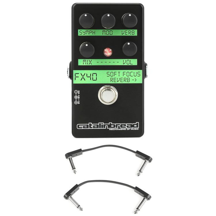 Catalinbread Soft Focus Shoegaze Reverb Pedal with 3 Patch Cables