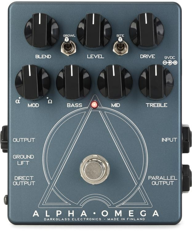 Darkglass Alpha Omega Dual Bass Preamp/OD Pedal Sweetwater