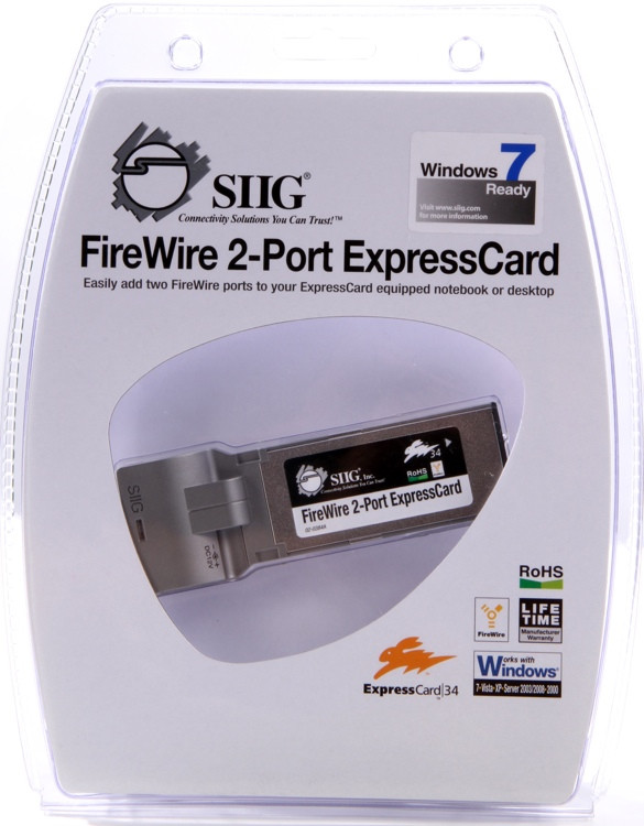 SIIG Firewire 2Port ExpressCard/34 Sweetwater