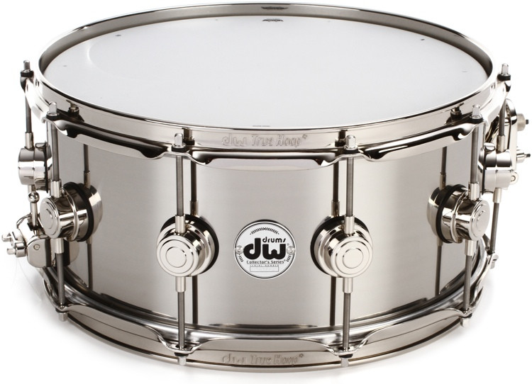 DW Collector's Series Metal Snare Drum - 6.5 x 14 inch - Stainless