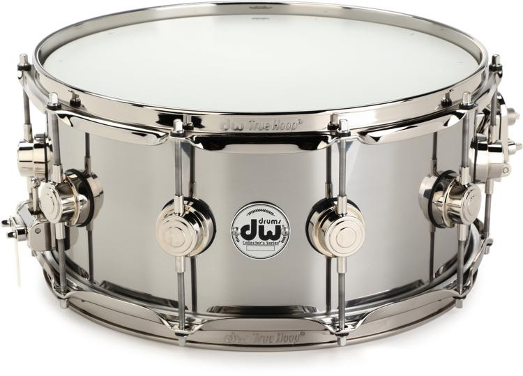 DW Collector's Series Metal Snare Drum - 6.5 x 14 inch - Stainless