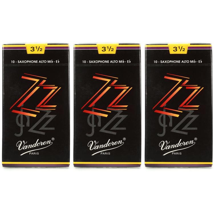 Vandoren ZZ Alto Saxophone Reeds 3.5 (30pack) Sweetwater