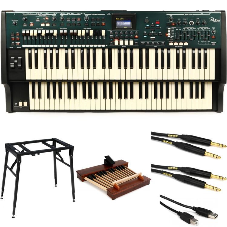 Hammond SKX Pro Dual 61-key Stage Keyboard/Organ Stand and Pedals Bundle |  Sweetwater