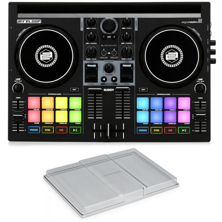 Reloop Buddy 2channel DJ Controller with Decksaver Sweetwater