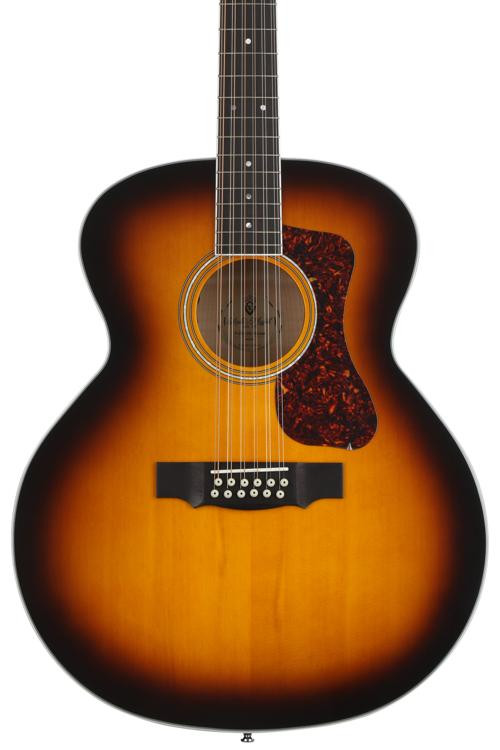 Guild F-2512E Deluxe, 12-String Acoustic-Electric Guitar - Antique ...