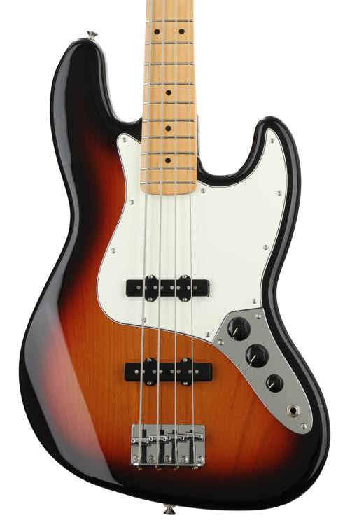 Fender Player Jazz Bass 3 Tone Sunburst With Maple Fingerboard Sweetwater