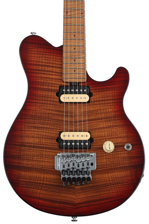 Ernie Ball Music Man Axis Electric Guitar Roasted Amber Flame with