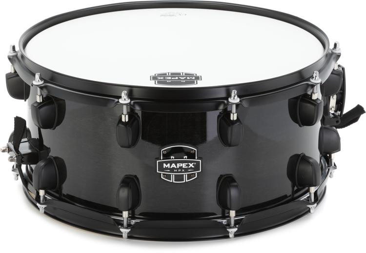 Mapex Mpx Maple Poplar Snare Drum - 6.5-inch X 14-inch, Black With 