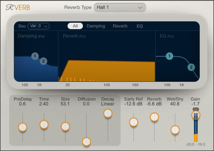 Waves Renaissance Reverb Plugin Sweetwater