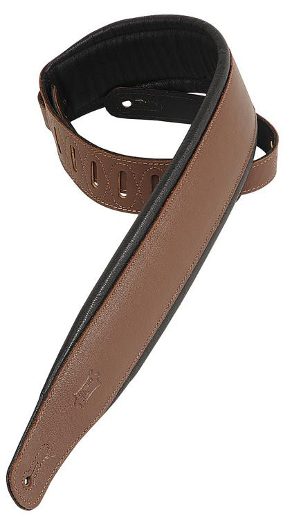 Levy's PM32 Garment Leather Guitar Strap - Brown | Sweetwater