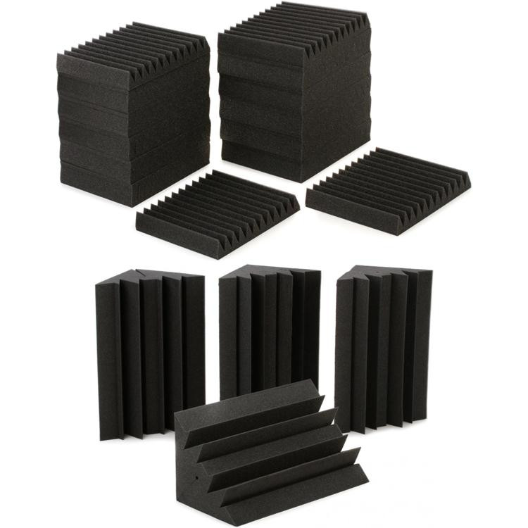 Auralex 2 Inch Studiofoam Wedgies 1x1 Foot Acoustic Panel 24-pack With ...