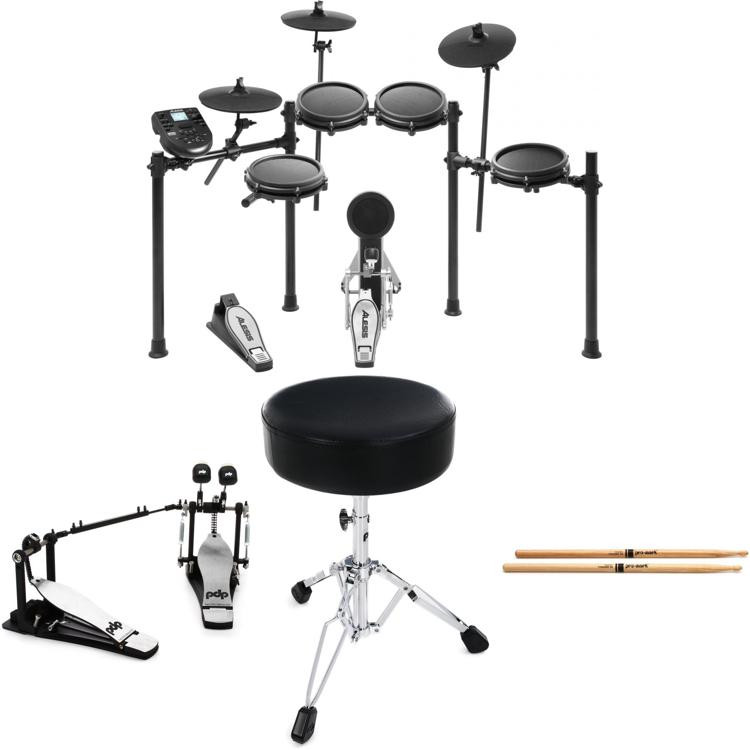 Alesis Nitro Mesh Electronic Drum Set Essentials Bundle Sweetwater