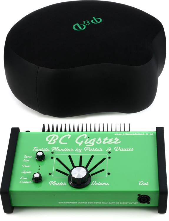 Porter & Davies Gigster Tactile Drum Monitor with Saddle Throne Top