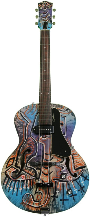 Godin 5th Avenue Kingpin Joseph Arthur Custom Art - Kingpin P90 ...