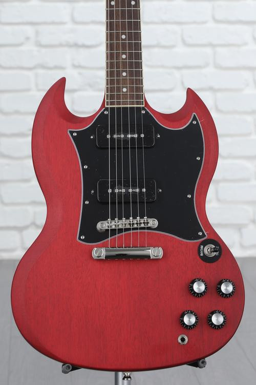 Epiphone Sg Classic Worn P 90s Electric Guitar Worn Cherry Sweetwater