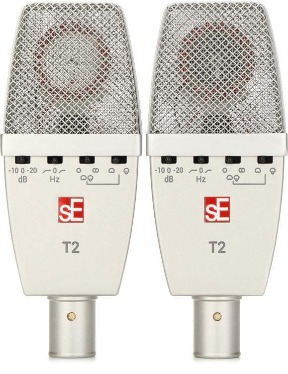 sE Electronics T2 Largediaphragm Condenser Matched Pair Sweetwater