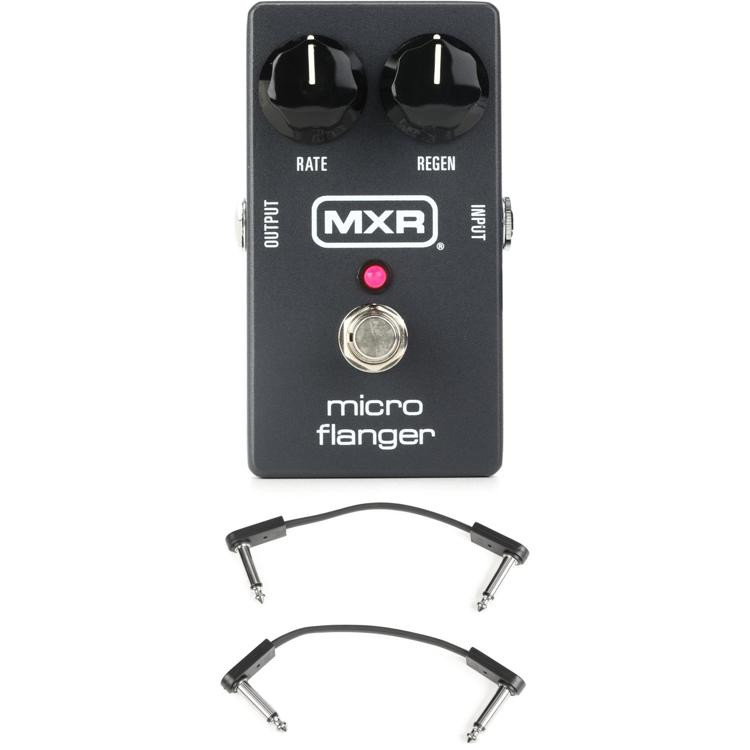 MXR M152 Micro Flanger Pedal with 3 Patch Cables Sweetwater