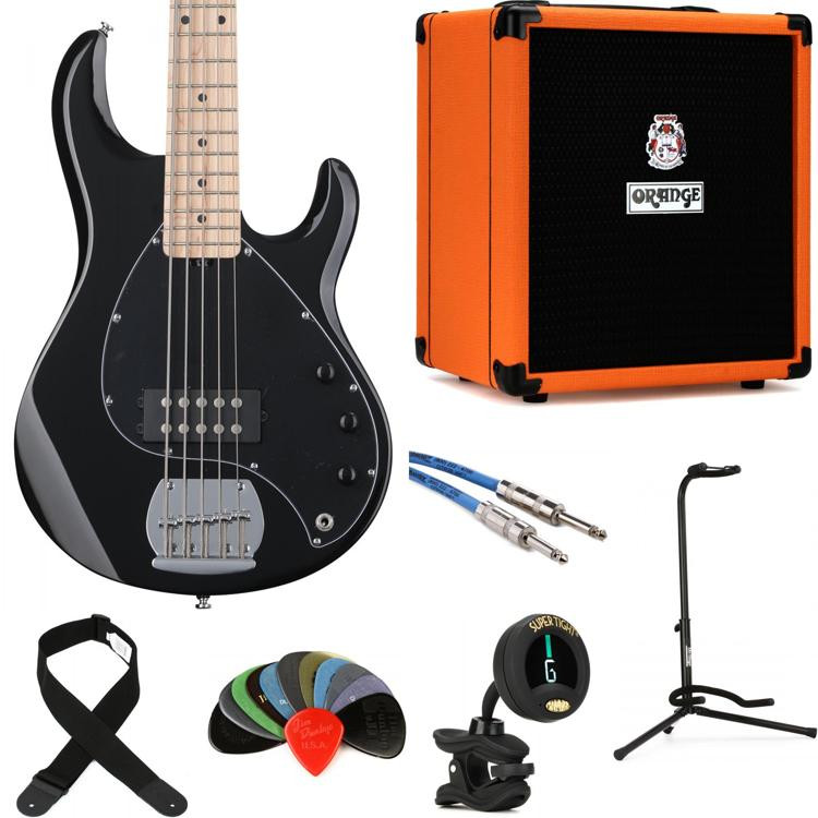 Sterling By Music Man StingRay RAY5 Dent 'n' Scratch Bass Guitar and