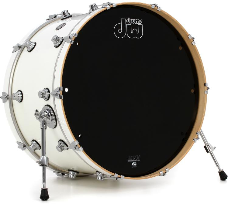 DW Performance Series Bass Drum 14" x 24" Gloss White Lacquer