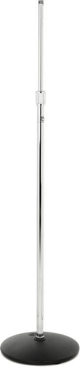 AtlasIED MS-12C Low Profile Round Base Mic Stand - Chrome | Sweetwater