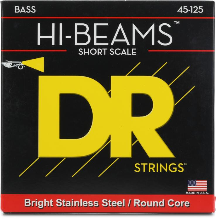 DR Strings SMR545 HiBeam Short Scale Bass Guitar Strings .045.125