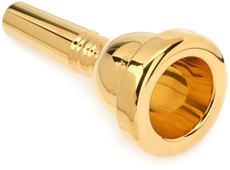 Bach Large Shank Trombone Mouthpiece 5G, Goldplated Sweetwater