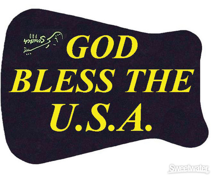 Scratch Pad Guitar Finish Protector God Bless The USA Sweetwater