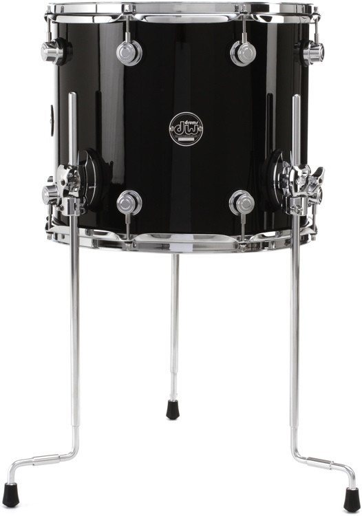 DW Performance Series Floor Tom 12" x 14" Gloss Black FinishPly