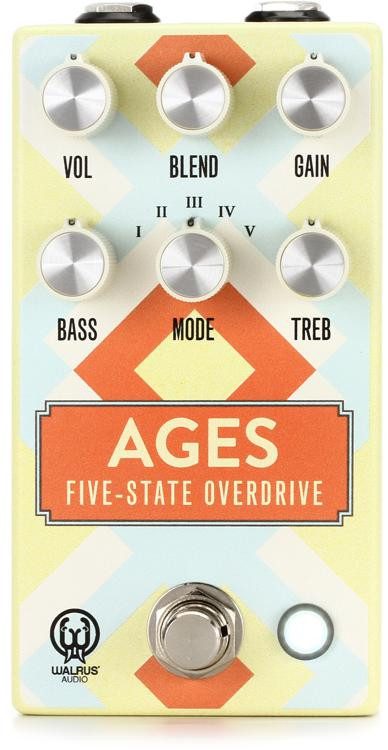Walrus Audio Ages Five-State Overdrive Pedal - Santa Fe Series | Sweetwater