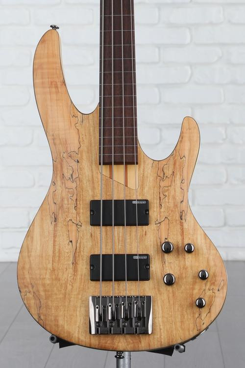 ESP LTD B-204SM Fretless Bass Guitar - Natural Satin Reviews | Sweetwater