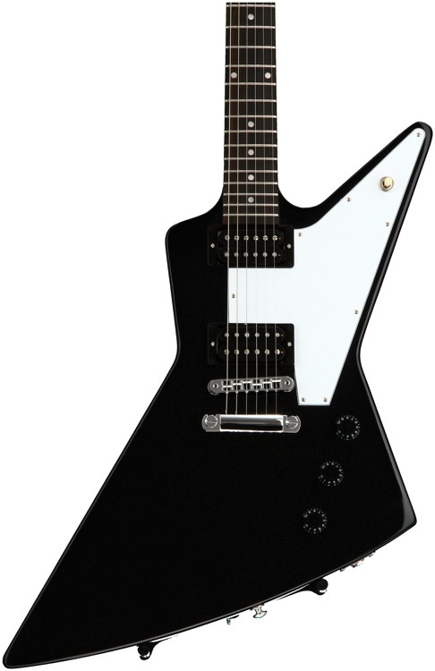 Gibson Explorer 2016, Traditional - Ebony, Chrome Hardware | Sweetwater