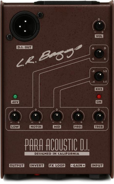 LR Baggs Para DI Acoustic Preamp, 5-band EQ, and Direct Box | Sweetwater