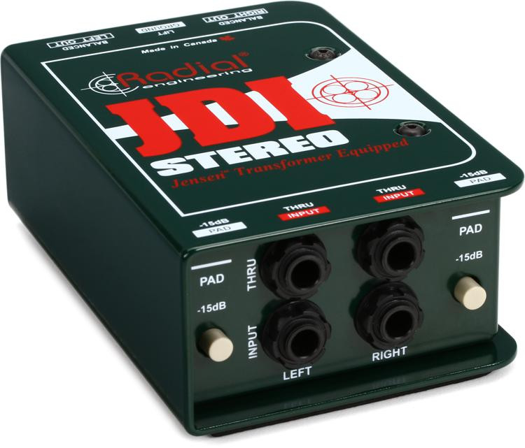 Radial JDI Stereo Jensen Equipped 2channel Passive Instrument Direct
