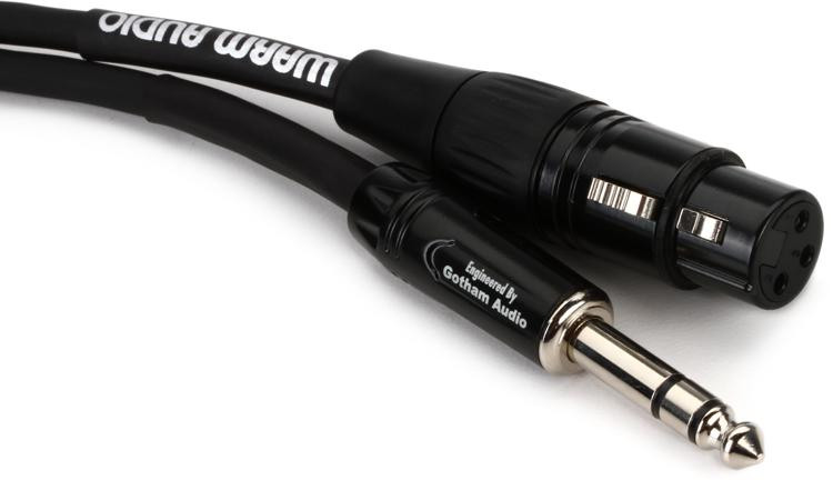 Warm Audio Pro Silver XLR Female to TRS Male Cable - 6-foot | Sweetwater