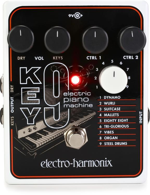 ElectroHarmonix KEY9 Electric Piano Machine Pedal Sweetwater