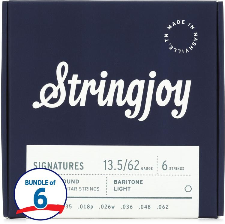 Stringjoy Signatures Nickelwound Balanced Electric Baritone Guitar