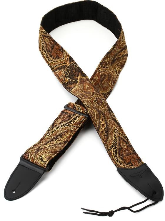 PRS Paisley Nylon Guitar Strap Brown Sweetwater