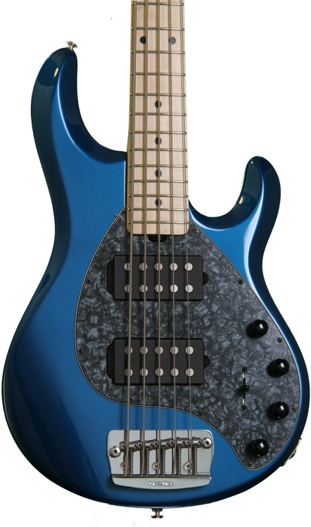 Ernie Ball Music Man StingRay 5 HH - Blue Pearl | Sweetwater