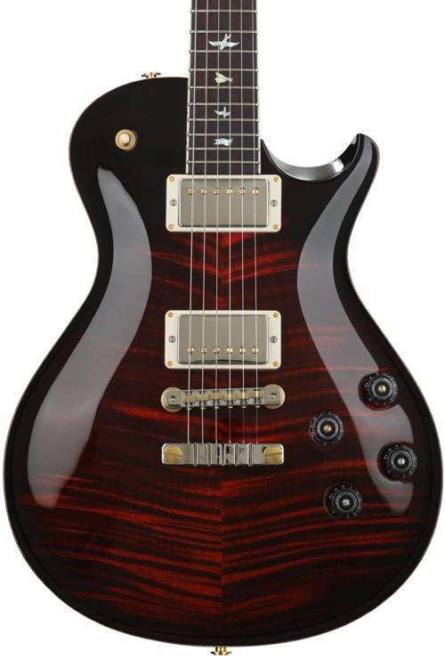 PRS McCarty Singlecut 594 Electric Guitar - Fire Red Burst 10-Top ...