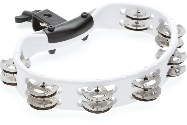 Meinl Percussion Headliner Series Mountable Tambourine White Sweetwater