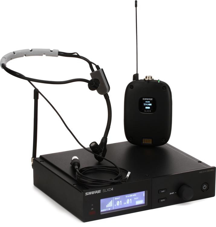 Shure SLXD14/SM35 Wireless Headset Microphone System H55 Band