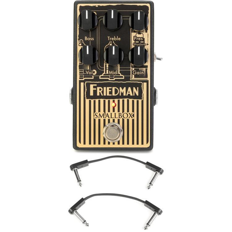 Friedman Small Box Distortion Pedal with 3 Patch Cables Sweetwater