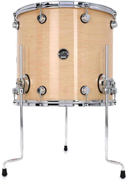 DW Performance Series Floor Tom 16 x 18 inch Natural Lacquer