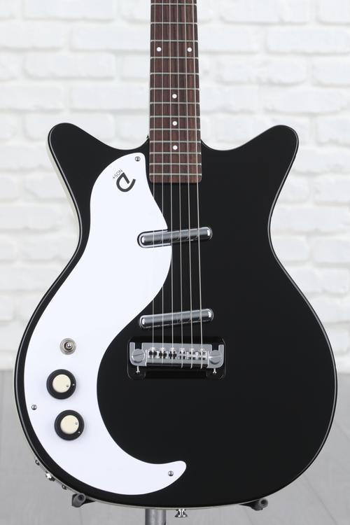 Danelectro '59M NOS+ LeftHanded Electric Guitar Black Sweetwater