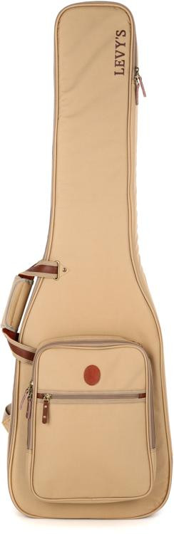 Levy's Deluxe Gig Bag for Bass Guitars - Tan | Sweetwater
