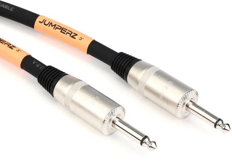 JUMPERZ JSP122QQ3 1/4 inch TS to 1/4 inch TS Speaker Cable 3 foot