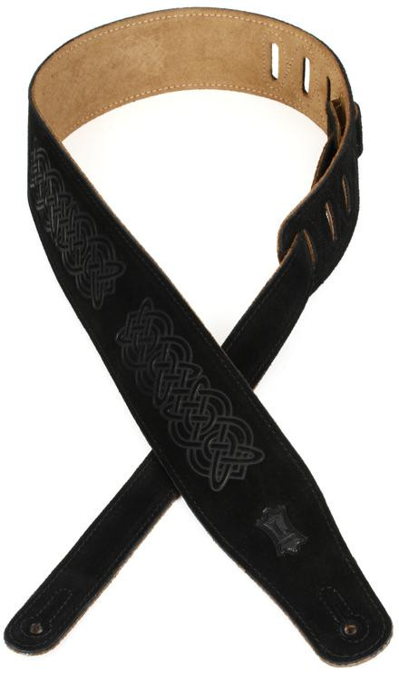 Levy's MS26CK Suede Guitar Strap - Black | Sweetwater
