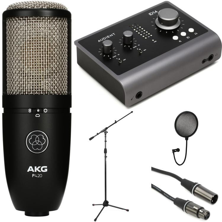 Audient ID14 Audio Interface with AKG Perception 420 Sweetwater