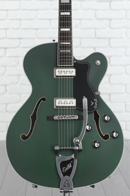 Guild X-175 Manhattan Special Hollowbody Electric Guitar - Fjord Green ...