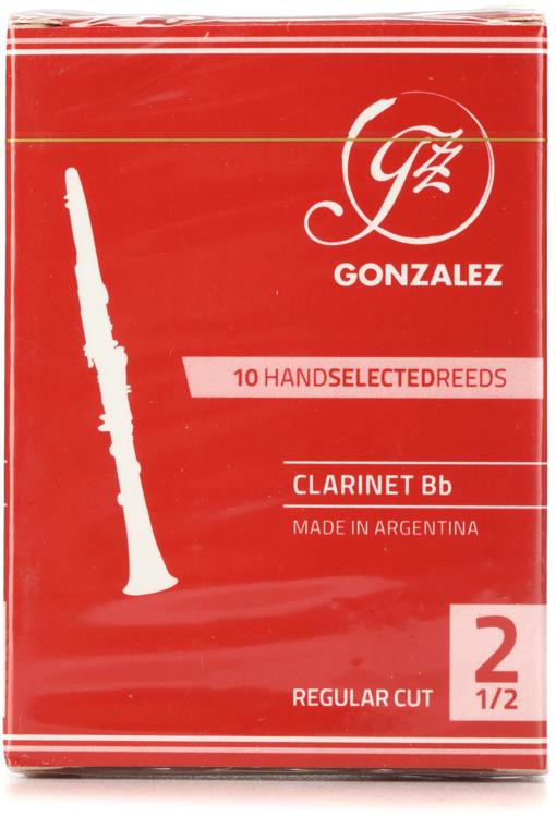 Gonzalez Reeds Regular Cut Reeds for Bb 2.5 (10pack